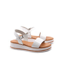 Sandalo made in Italy in vernice bimba