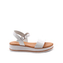Sandalo made in Italy in vernice bimba
