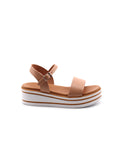 Sandalo bimba in pelle verniciata