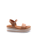 Sandalo bimba in pelle verniciata