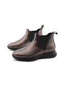 Chelsea in pelle laminata da donna
