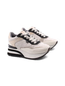 London 423 sneaker zeppa da donna
