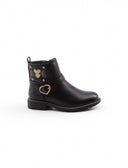 Stivaletto biker nero da bimba