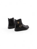 Stivaletto biker nero da bimba