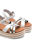 Sandalo bimba in vera pelle