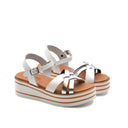 Sandalo bimba in vera pelle