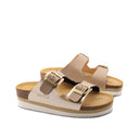 Ciabatta platform a doppia fascia donna