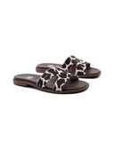 Ciabattina animalier da donna