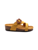 Sandalo da donna in pelle con fibbia