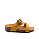 Sandalo da donna in pelle con fibbia