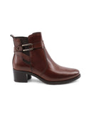 Stivaletto con tacco e zip donna