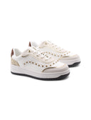 Sneaker gioiello con inserto animalier