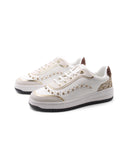 Sneaker gioiello con inserto animalier
