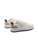 Sneaker gioiello con inserto animalier