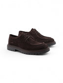 Scarpa moc-toe scamosciata da uomo