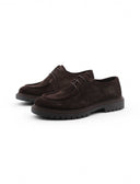 Scarpa moc-toe scamosciata da uomo