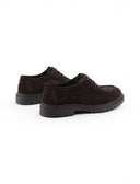 Scarpa moc-toe scamosciata da uomo