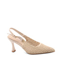 Décolleté slingback intrecciata donna