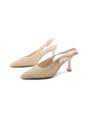Décolleté slingback intrecciata donna