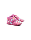Pantofola primi passi con velcro bimba