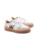 Sneaker animalier in pelle da donna