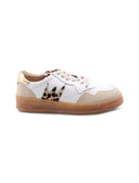 Sneaker animalier in pelle da donna