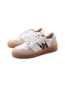 Sneaker animalier in pelle da donna