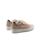 Sneaker in vera pelle con zip donna