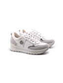 Sneaker platform da donna in vera pelle