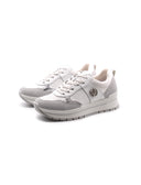 Sneaker platform da donna in vera pelle