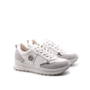 Sneaker platform da donna in vera pelle