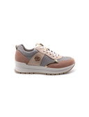 Sneaker platform da donna in vera pelle