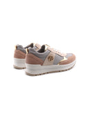 Sneaker platform da donna in vera pelle