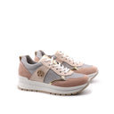 Sneaker platform da donna in vera pelle