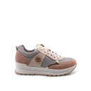 Sneaker platform da donna in vera pelle