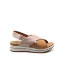Sandalo platform made in Italy in pelle