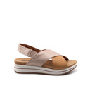 Sandalo platform made in Italy in pelle