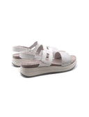 Sandalo platform bicolore made in Italy