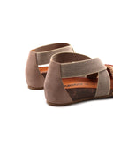 Sandalo zeppa con plantare Memory Foam