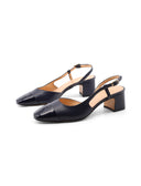 Decolleté slingback blu da donna