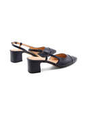 Decolleté slingback blu da donna