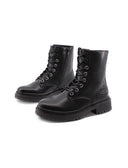 Anfibio nero con zip da donna