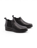 Chelsea nero in pelle da donna