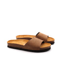 Sandalo con fascia scamosciata da donna