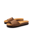 Sandalo con fascia scamosciata da donna