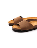 Sandalo con fascia scamosciata da donna