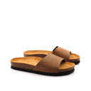 Sandalo con fascia scamosciata da donna