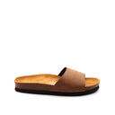 Sandalo con fascia scamosciata da donna