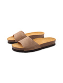 Ciabatta a fascia donna in pelle