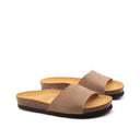 Ciabatta a fascia donna in pelle